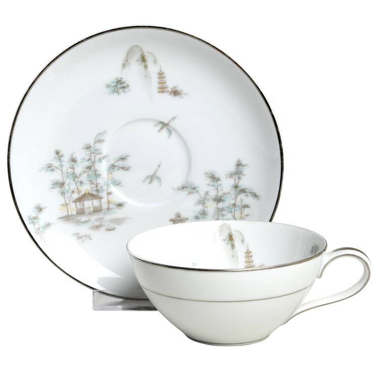 Shangri-La (5787) Flat Cup & Saucer Set