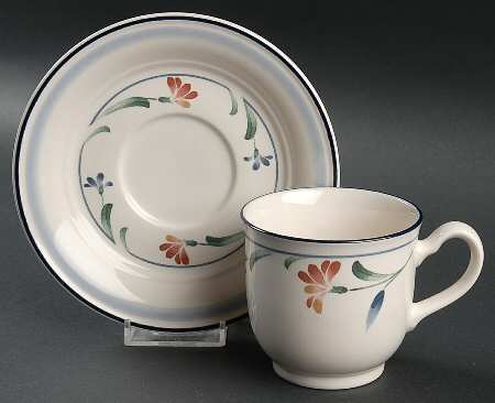 Shannon Spring Footed Cup & Saucer Set