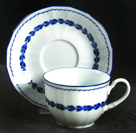 Simplicity In Blue Flat Cup & Saucer Set