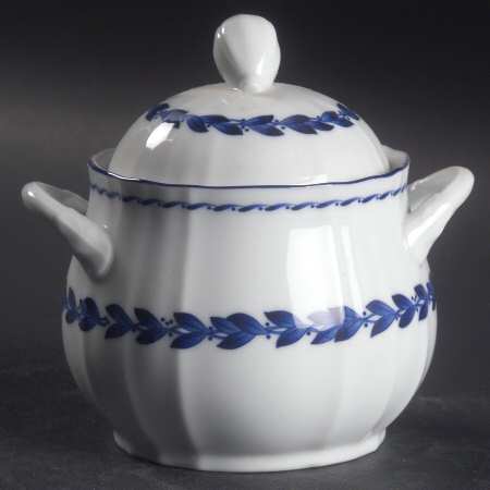 Simplicity In Blue Sugar Bowl & Lid