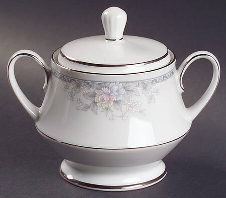 Silk Garland Sugar Bowl & Lid