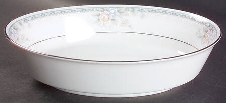 Silk Garland 9" Oval Vegetable Bowl