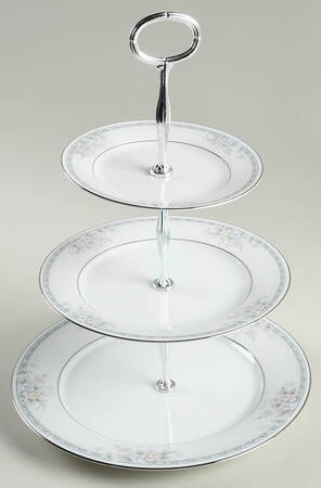Silk Garland 13 7/8"-14 1/4" 3-Tiered Serving Tray(DP,SP,BB) HC