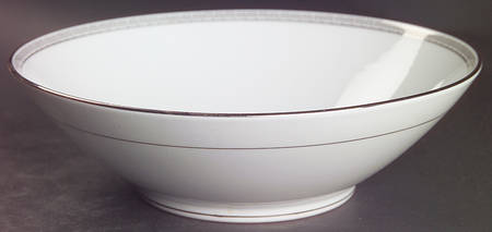 Silver Key 8" Round Vegetable Bowl