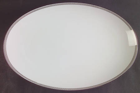 Silver Key 16" Oval Serving Platter