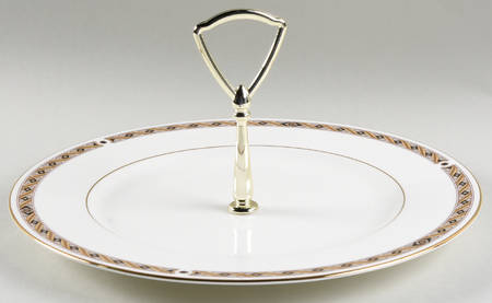 Sinclair Round Serving Plate with Handle (DP)