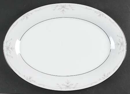 Silk Ribbons 14" Oval Serving Platter by Noritake