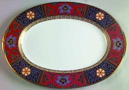 Silk Winds 16" Oval Serving Platter