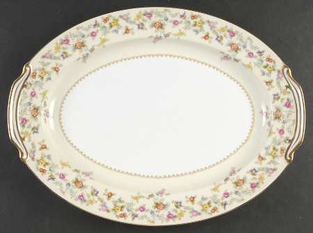 Smilax 16" Oval Serving Platter