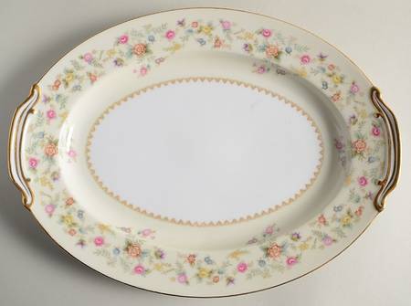 Smilax 12" Oval Serving Platter