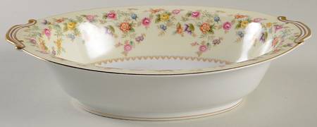 Smilax 10" Oval Vegetable Bowl