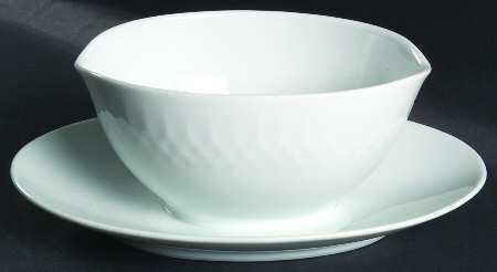 Snowden Gravy Boat with Attached Underplate