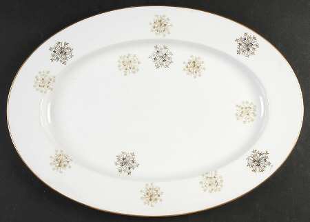 Snowflake (6908, 6934) 17" Oval Serving Platter