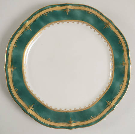 Solemn Emerald Salad Plate