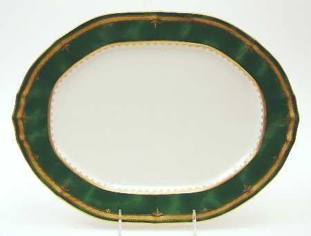 Solemn Emerald 14" Oval Serving Platter