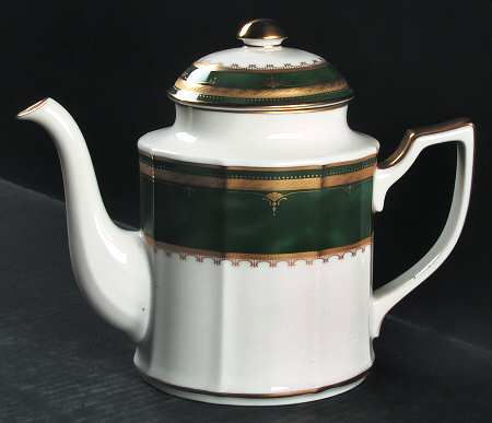 Solemn Emerald Tea/Coffee Pot & Lid