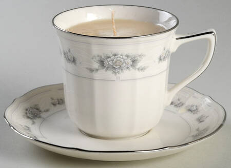 Southern Lace Scented Cup & Saucer Candle-Ocean  HC