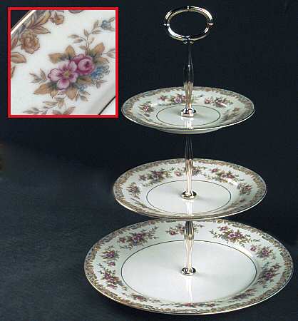 Somerset 13 7/8"-14 1/4" 3-Tiered Serving Tray(DP,SP,BB) HC