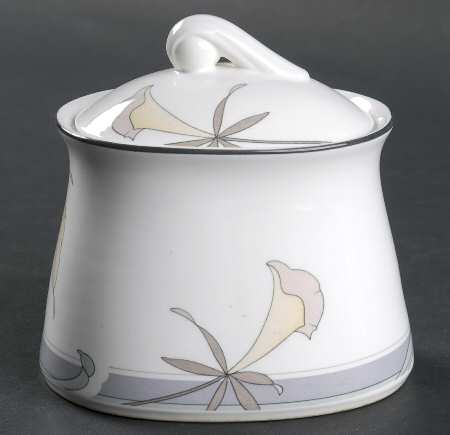 Society Orchid Sugar Bowl & Lid
