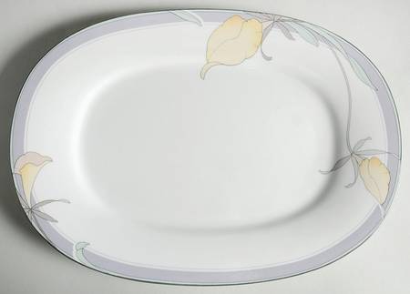 Society Orchid 14" Oval Serving Platter