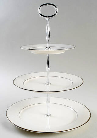 Sorrento 13 7/8"-14 1/4" 3-Tiered Serving Tray(DP,SP,BB) HC