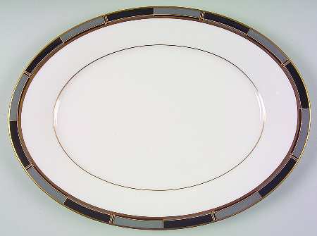 Society Satin 13" Oval Serving Platter