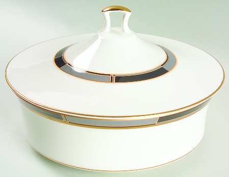 Society Satin Round Covered Vegetable