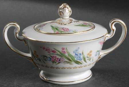 Spring Blossom Sugar Bowl & Lid