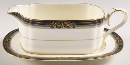 Spell Binder Gravy Boat & Underplate (Relish/Butter) by Noritake