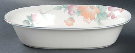 Spring Blush 10" Oval Vegetable Bowl