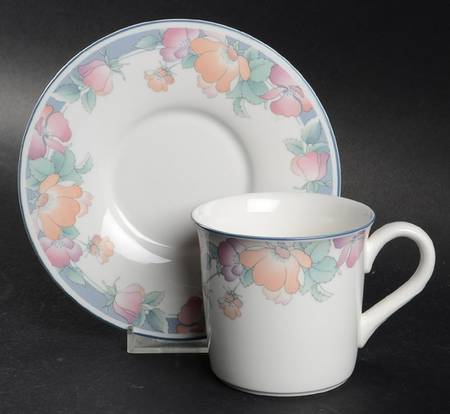 Spring Blush Flat Cup & Saucer Set