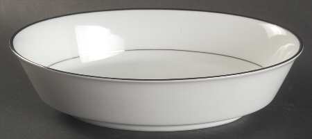 Spectrum (Platinum Rings) 9" Oval Vegetable Bowl