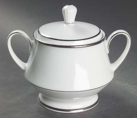 Spectrum (Platinum Rings) Sugar Bowl & Lid
