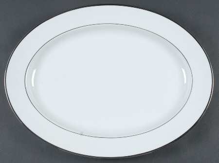 Spectrum (Platinum Rings) 16" Oval Serving Platter