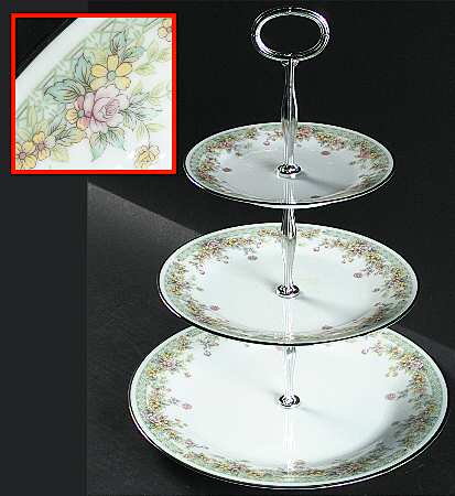 Spring Field 13 7/8"-14 1/4" 3-Tiered Serving Tray(DP,SP,BB) HC