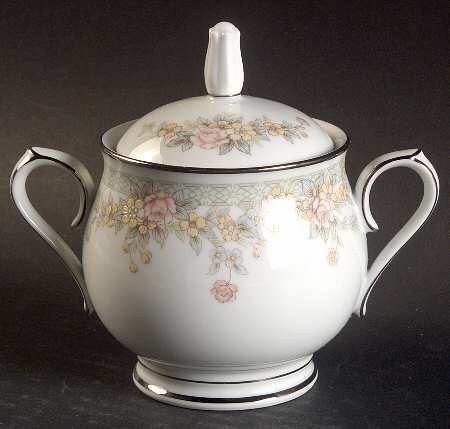 Spring Field Sugar Bowl & Lid