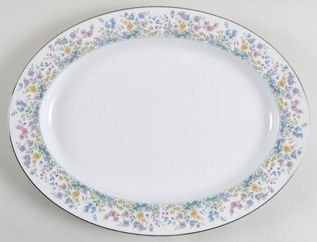 Spring Garden 16" Oval Serving Platter