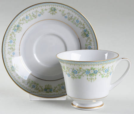 Spring Meadow Footed Cup & Saucer Set