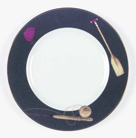 Sports Page Salad Plate