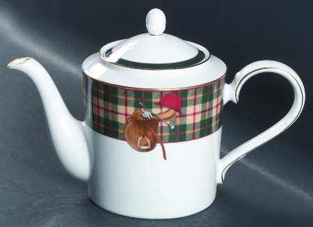 Sports Page Teapot & Lid