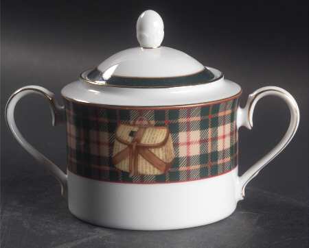 Sports Page Sugar Bowl & Lid