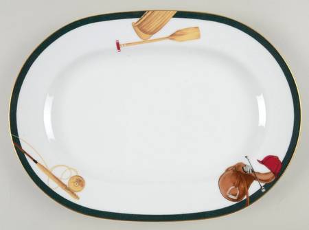 Sports Page 12" Oval Serving Platter