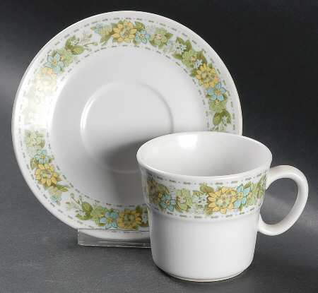 Springfield Flat Cup & Saucer Set