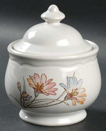 Springlike Sugar Bowl & Lid