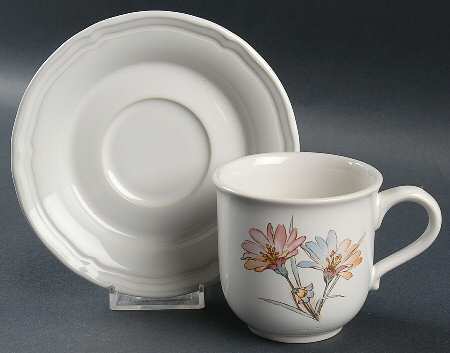 Springlike Flat Cup & Saucer Set