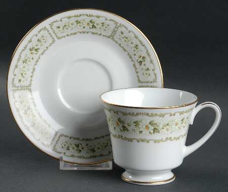 Spring Time Footed Cup & Saucer Set