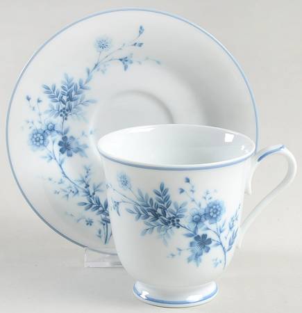 Stardust Footed Cup & Saucer Set
