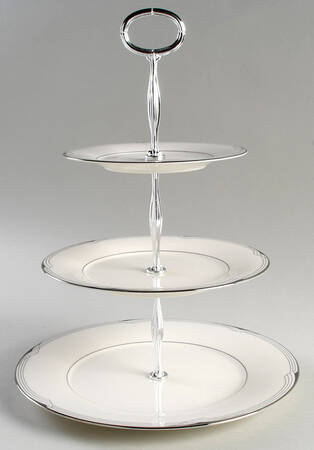 Sterling Cove 13 7/8"-14 1/4" 3-Tiered Serving Tray(DP,SP,BB) HC