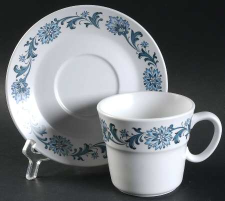 Stephanie Flat Cup & Saucer Set