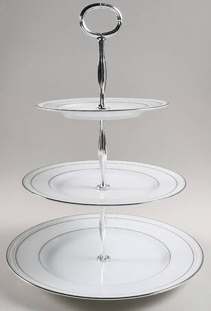 Stoneleigh 13 7/8"-14 1/4" 3-Tiered Serving Tray(DP,SP,BB) HC
